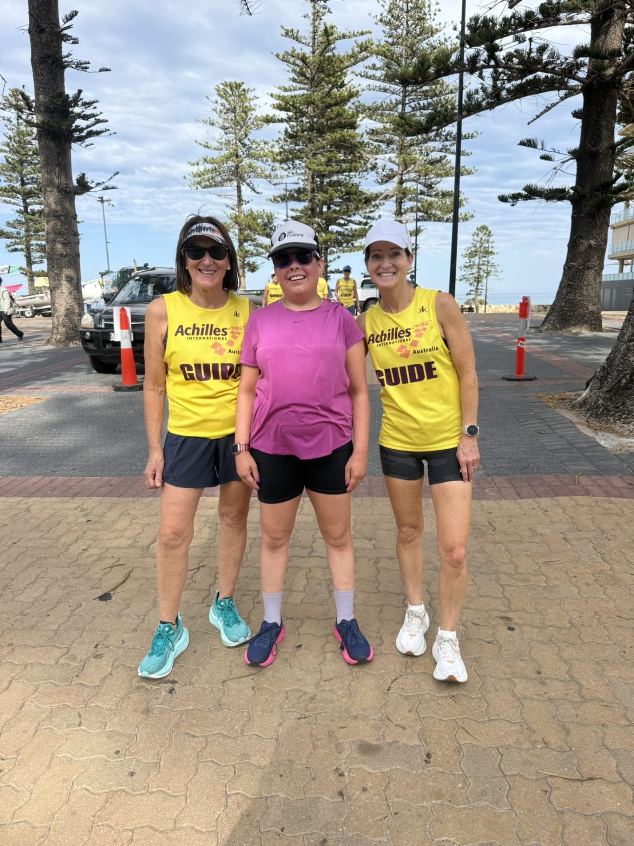 Leonie,Lizzie and Megan after a training session