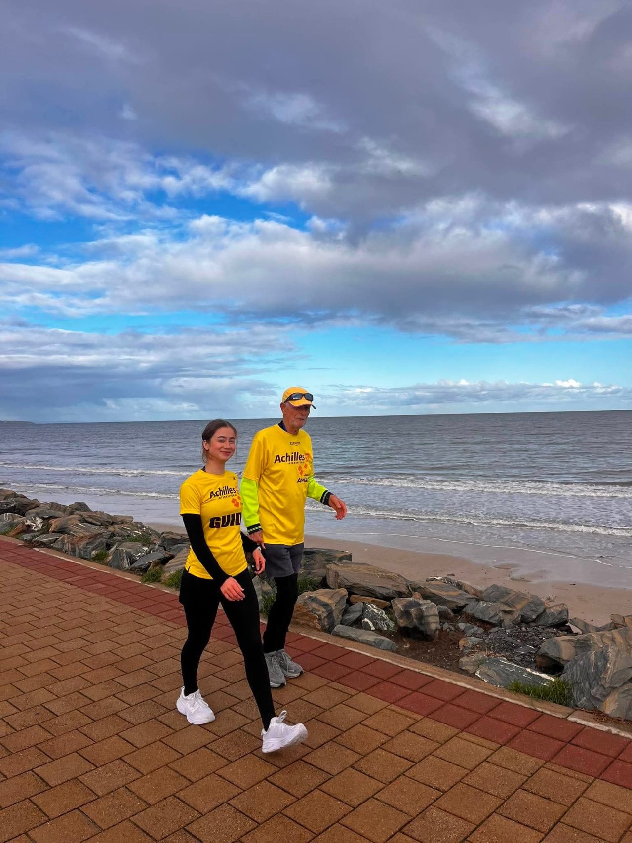 Georgie and Tony on esplanade
