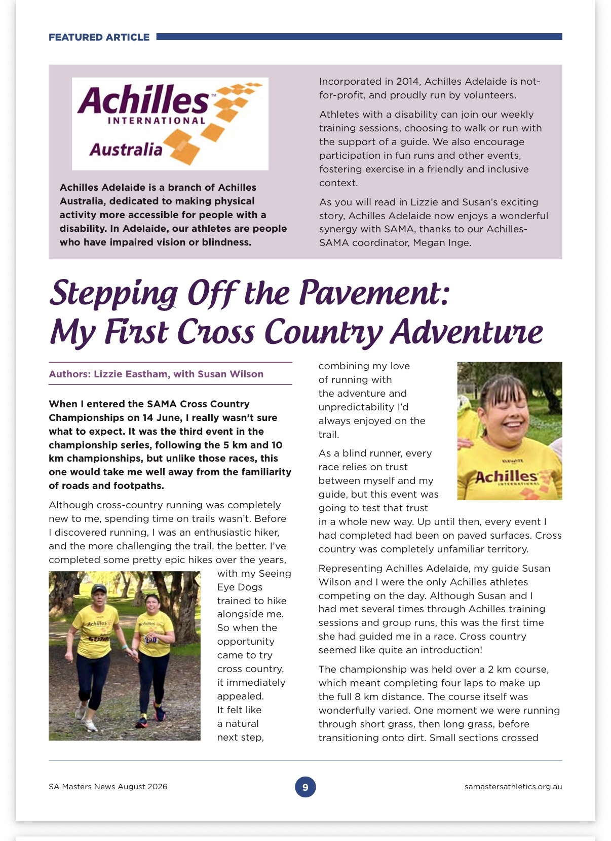 1 Lizzie Susan SAMA Newsletter p9