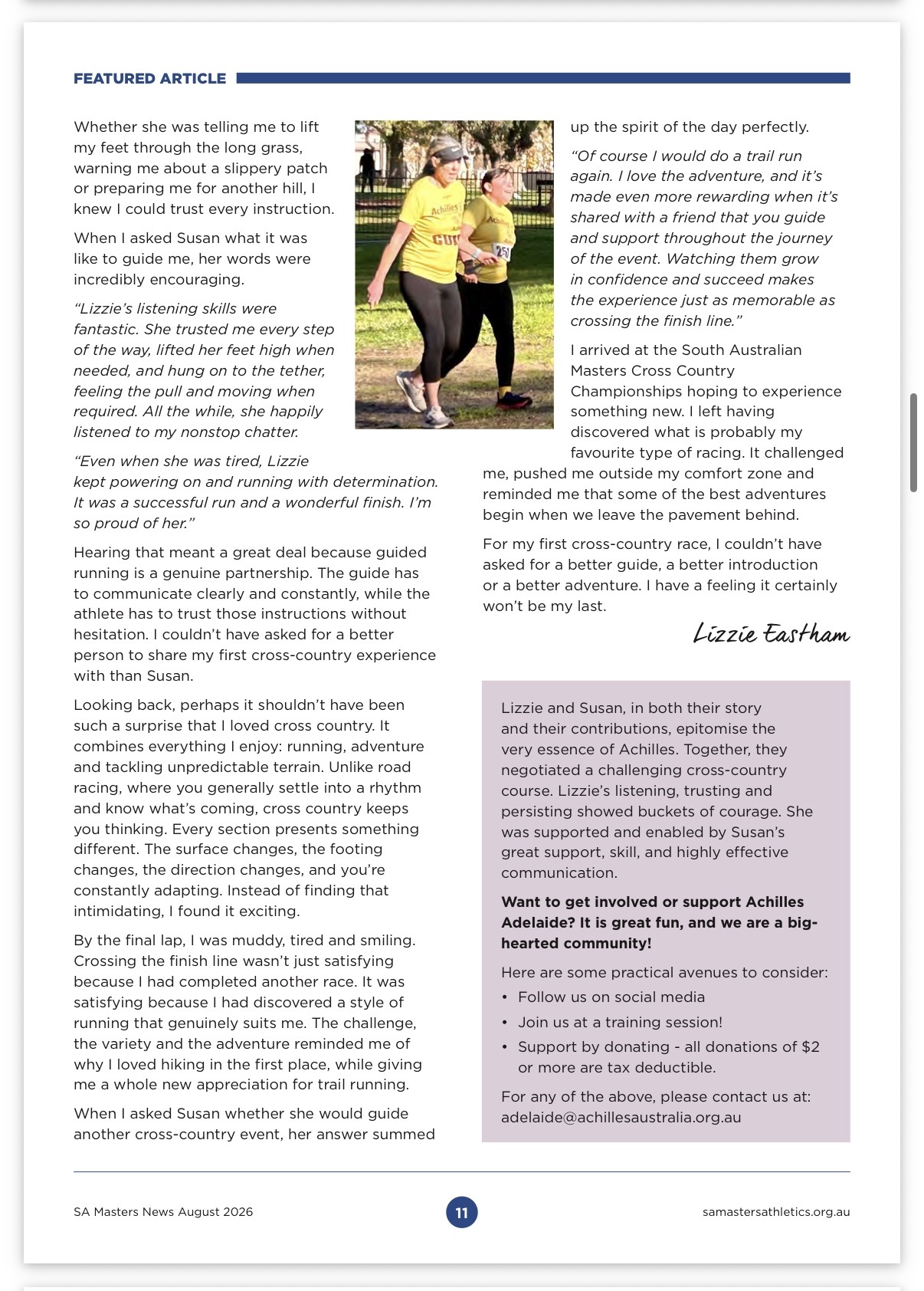 3 Lizzie Susan SAMA Newsletter p11