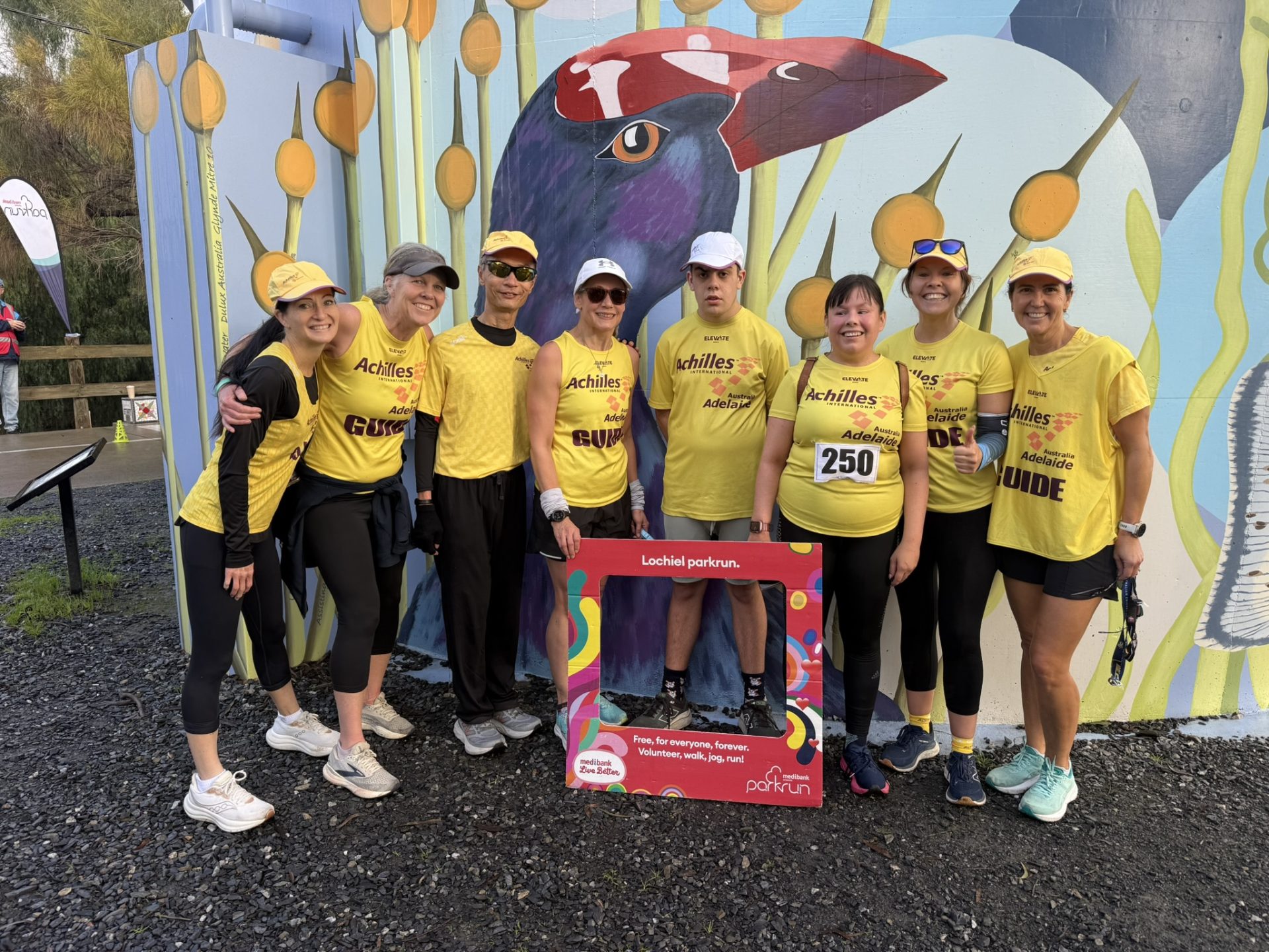Lochiel Park Run 2026 Megan Susan Simon Claire F Alex Lizzie Emma M and Justine